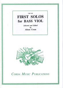 Crum. First solos for Bass Viol