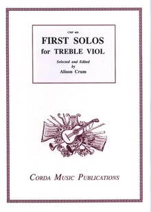 Crum. First solos. Treble viol