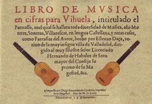 Daza. Libro de musica en cifras para vihuela